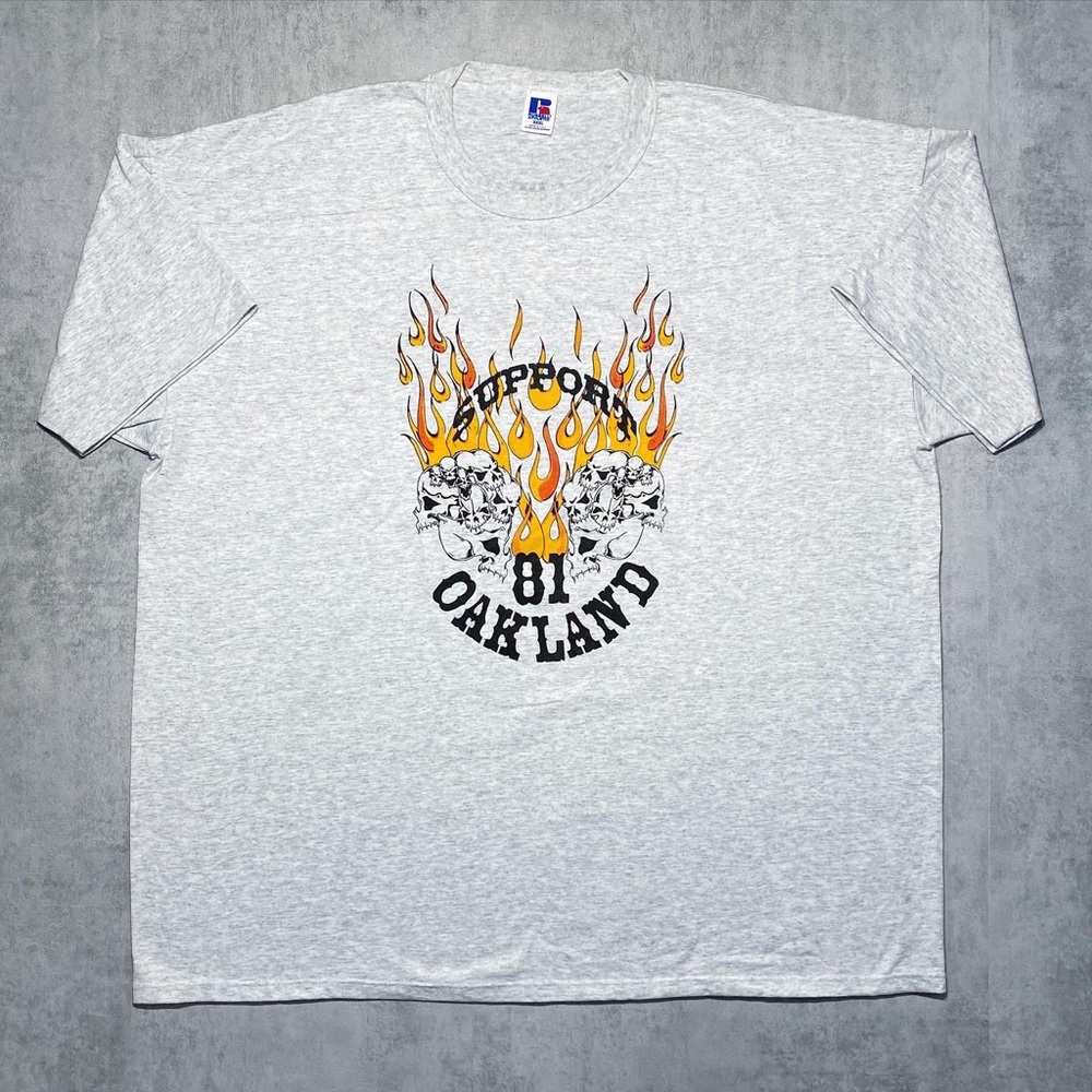 Vintage 90s Hell’s Angels Support 81 Oakland Tee